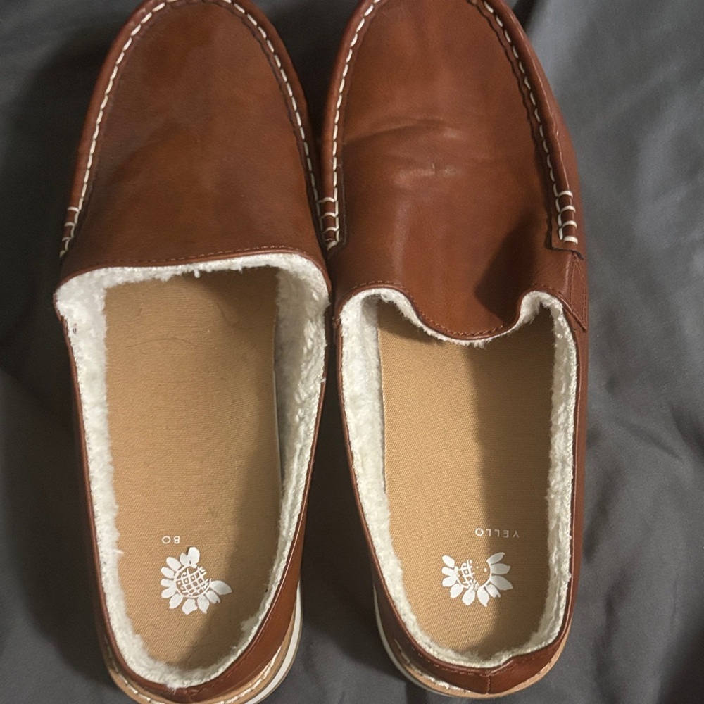 Brown Slip-On Fur-Lined Moccasin